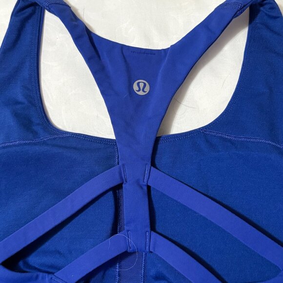 EXCELLENT Lululemon Circuit Breaker Sports Racerback Bra Sapphire Blue 8 - Picture 4 of 7